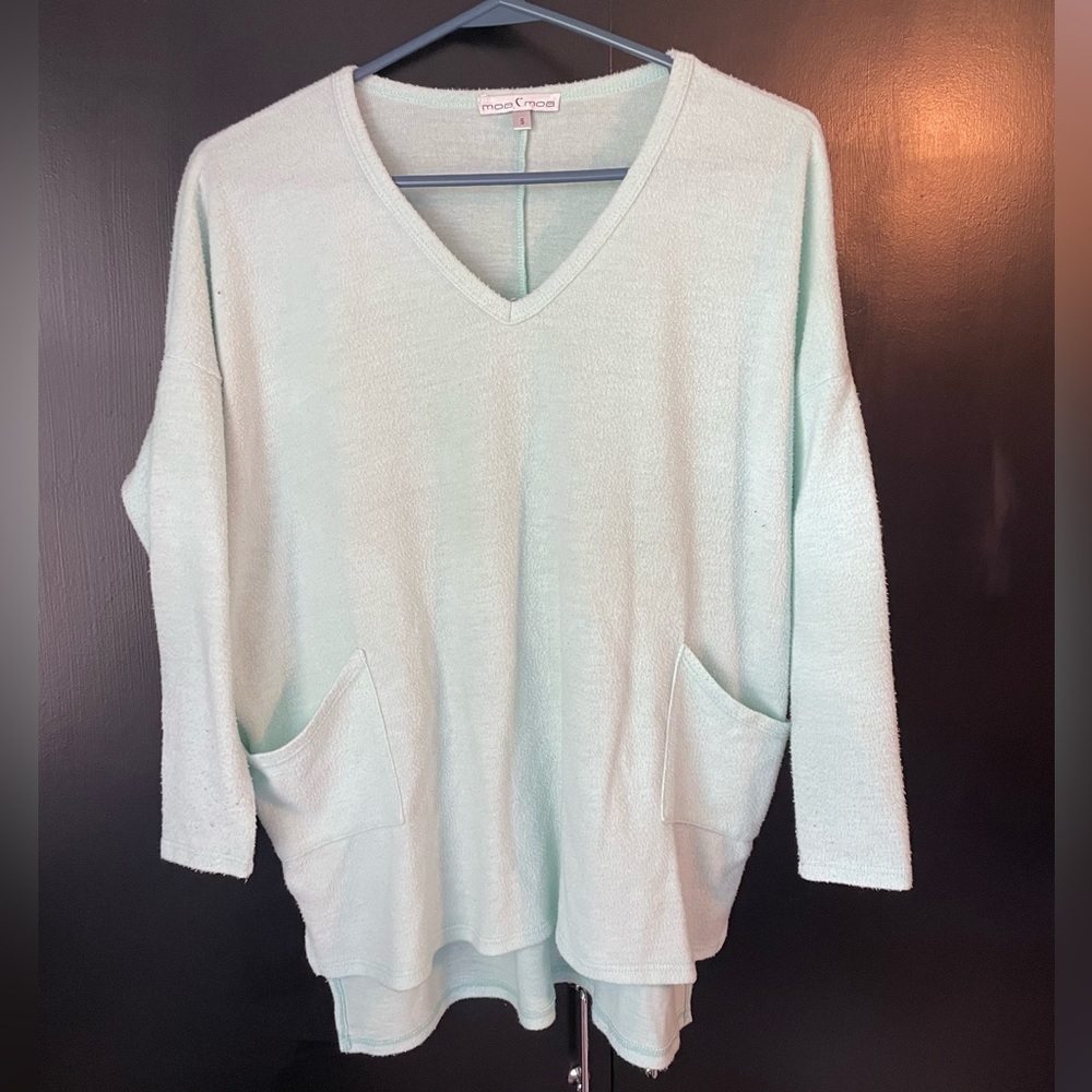 Aqua Fleece Sweater